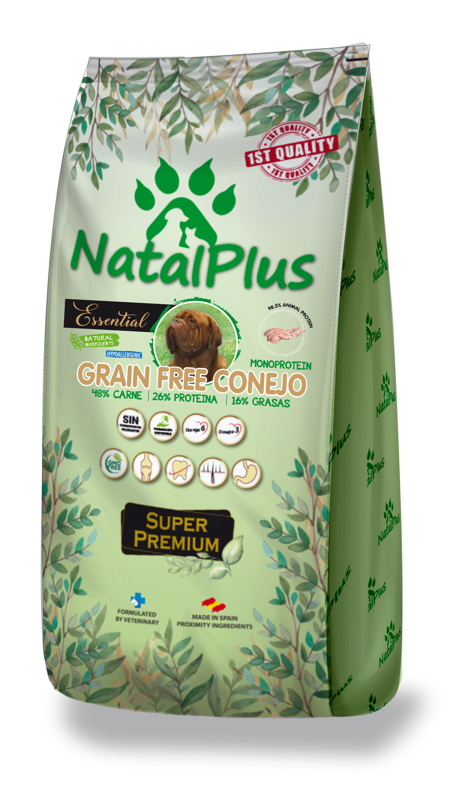 NatalPlus Essential GrainFree Kani Monoproteiininen - Superpremium aikuisten koiranruoka