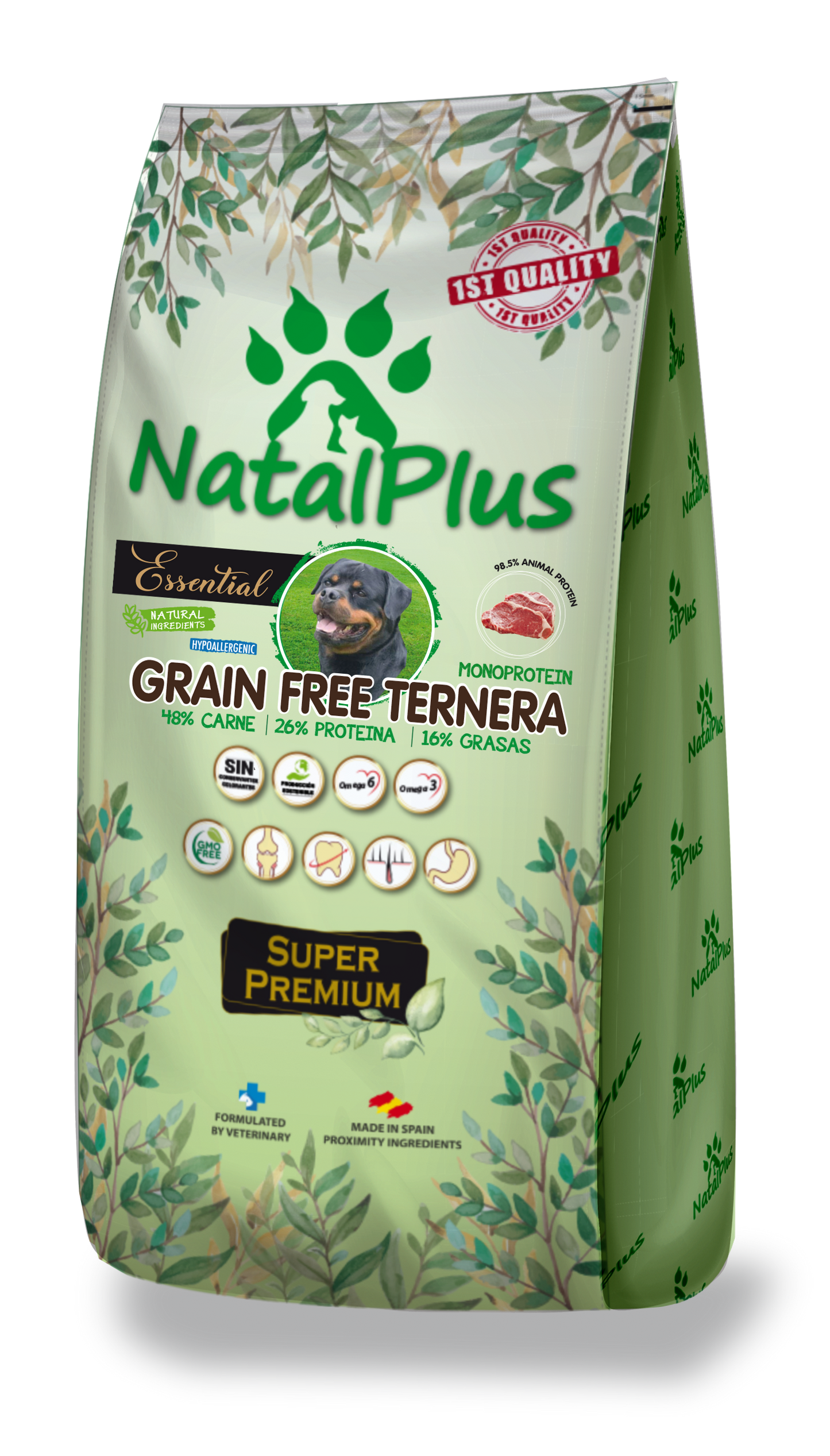NatalPlus GrainFree Nauta - Monoproteiininen Super premium koiranruoka
