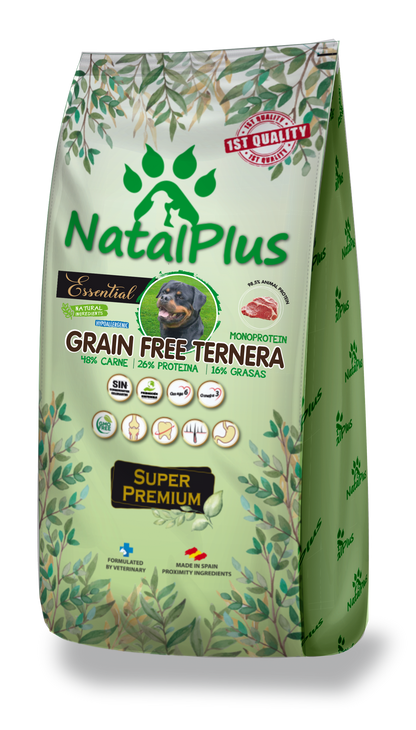 NatalPlus GrainFree Nauta - Monoproteiininen Super premium koiranruoka