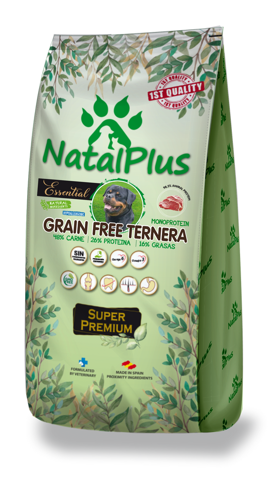 NatalPlus GrainFree Nauta - Monoproteiininen Super premium koiranruoka
