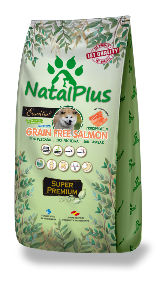 NatalPlus GrainFree Lohi monoproteiininen - Super premium aikuisten koiranruoka